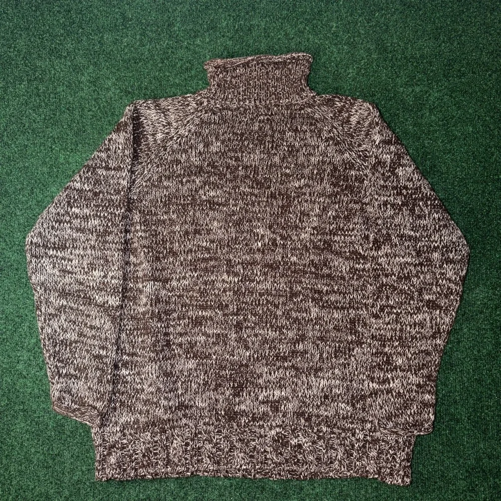 Abercrombie & Fitch Cable Knit Turtle Neck Brown Sweater Women's Size Small R2